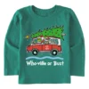Toddler Grinch And Max Who-Ville Or Bust Long Sleeve Crusher Tee