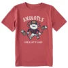Kids Axolotls Axe A Lot Of LogsCrusher Tee