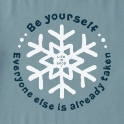 Kids Be Yourself Snowflake Long Sleeve Crusher Tee -One Family Clothing Kids Be Yourself Snowflake Long Sleeve Crusher Tee 81199 2 lg