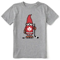 Kids Canadian Hockey GnomeCrusher Tee
