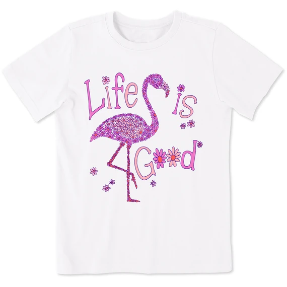 Kids Daisy FlamingoCrusher Tee 1 Kids Daisy FlamingoCrusher Tee