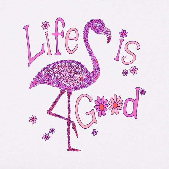 Kids Daisy FlamingoCrusher Tee 2 Kids Daisy FlamingoCrusher Tee - Image 2