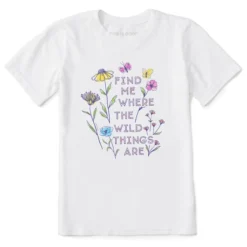 Kids Find Me Where The Wild Things Are WildflowersCrusher Tee