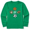 Kids Game On Sports Long Sleeve Crusher Tee