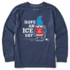 Kids Gnome Have An Ice Day Long Sleeve Crusher Tee