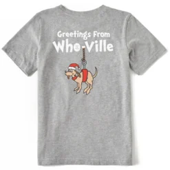 Kids Greetings From Who-VilleCrusher Tee -One Family Clothing Kids Greetings From WhoVille Short Sleeve Crusher Tee 87501 4 lg
