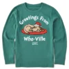 Kids Greetings From Who-Ville Max Long Sleeve Crusher Tee