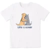 Kids Hugging DogsCrusher Tee