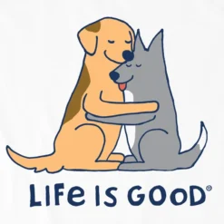 Kids Hugging DogsCrusher Tee -One Family Clothing Kids Hugging Dogs Short Sleeve Crusher Tee 90912 2 lg