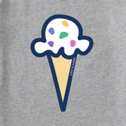 Kids Ice Cream ConeCrusher Tee -One Family Clothing Kids Ice Cream Cone Short Sleeve Crusher Tee 102744 2 lg