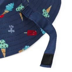 Kids Ice Cream Pattern Made In The Shade Bucket Hat -One Family Clothing Kids Ice Cream Pattern Made in the Shade Bucket Hat 81465 3 lg