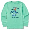 Kids Jake Winter Explore Long Sleeve Crusher Tee