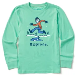 Kids Jake Winter Explore Long Sleeve Crusher Tee