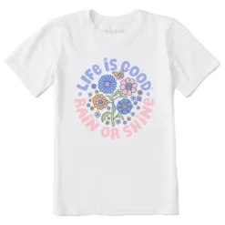 Kids LIG Rain Or Shine FlowersCrusher Tee