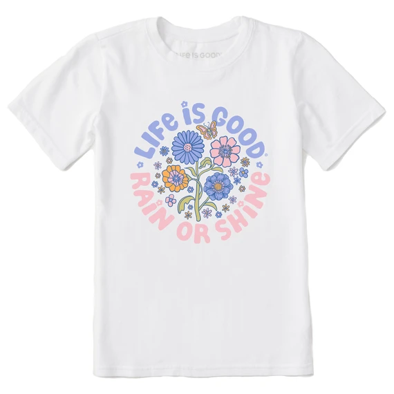Kids LIG Rain Or Shine FlowersCrusher Tee 1 Kids LIG Rain Or Shine FlowersCrusher Tee