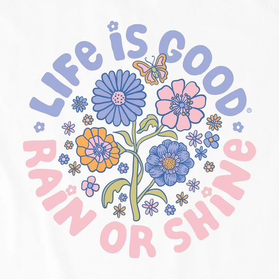 Kids LIG Rain Or Shine FlowersCrusher Tee 2 Kids LIG Rain Or Shine FlowersCrusher Tee - Image 2