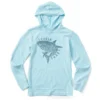 Kids Lookin Sharp Shark Long Sleeve Hooded Crusher Tee