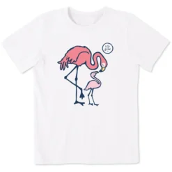 Kids Mom's Love FlamingosCrusher Tee