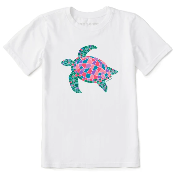 Kids Mosaic TurtleCrusher Tee 1 Kids Mosaic TurtleCrusher Tee