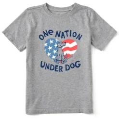Kids One Nation Under DogCrusher Tee