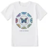 Kids Tie Dye Butterfly MandalaCrusher Tee