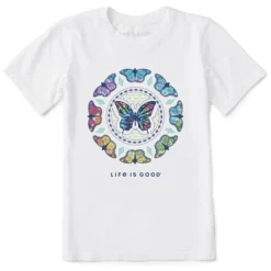 Kids Tie Dye Butterfly MandalaCrusher Tee
