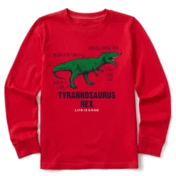 Kids Tyrannosaurus Rex Long Sleeve Crusher Tee