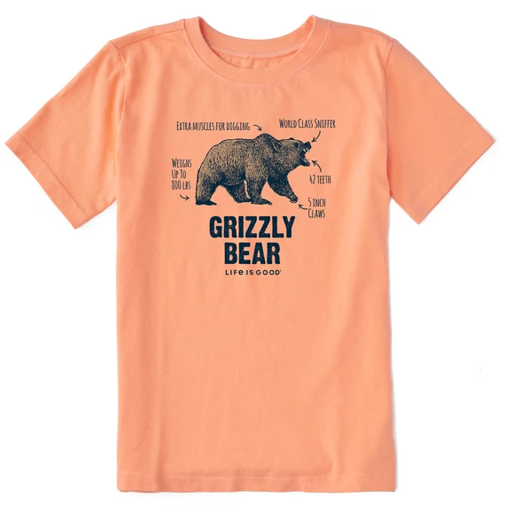 Kids Unisex The Grizzly Bear Crusher Tee 1 Kids Unisex The Grizzly Bear Crusher Tee