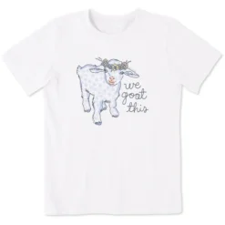 Kids We Goat This Flower CrownCrusher Tee