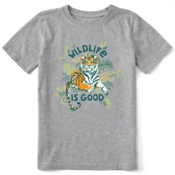 Kids Wildlife Is Good TigerCrusher Tee