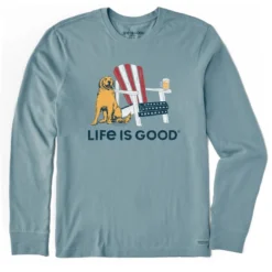 Men's American Adirondack Beer Long Sleeve Crusher-LITE Tee