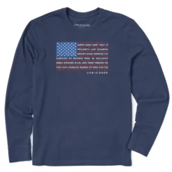 Men's Anthem Flag Long Sleeve Crusher-LITE Tee