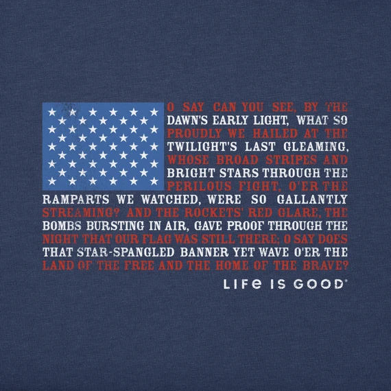 Men's Anthem Flag Long Sleeve Crusher-LITE Tee 2 Men's Anthem Flag Long Sleeve Crusher-LITE Tee - Image 2