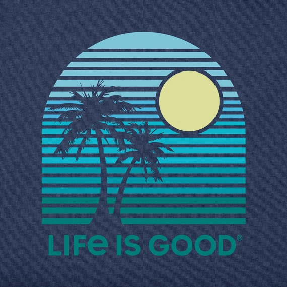 Men's Arched Palm And Sun Long Sleeve Crusher-LITE Tee 2 Men's Arched Palm And Sun Long Sleeve Crusher-LITE Tee - Image 2