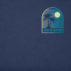 Men's Arched Palm And Sun Long Sleeve Crusher-LITE Tee 5 Men's Arched Palm And Sun Long Sleeve Crusher-LITE Tee -One Family Clothing Mens Arched Palm and Sun Long Sleeve CrusherLITE Tee 110040 3 lg