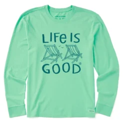 Men's At The Beach Chairs Long Sleeve Crusher-LITE Tee