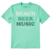 Men's Beach Beer Music Crusher-LITE Tee