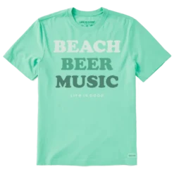 Men's Beach Beer Music Crusher-LITE Tee