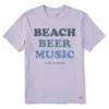 Men's Beach Beer MusicCrusher-LITE Tee
