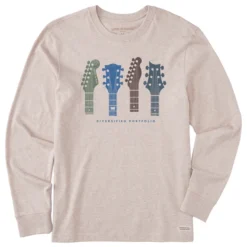 Men's Diversified Portfolio Guitars Long Sleeve Crusher Tee