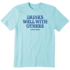 Men's Drinks Well With Others Pub ScriptCrusher Tee