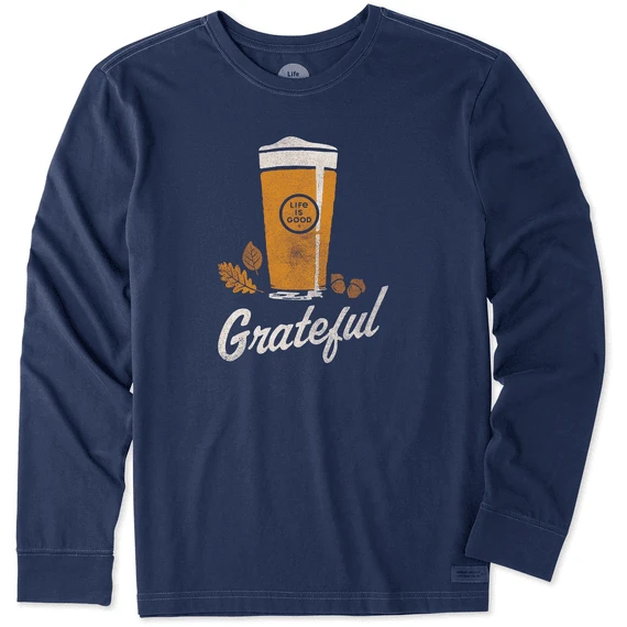 Men's Grateful Beer Long Sleeve Crusher Tee 1 Men's Grateful Beer Long Sleeve Crusher Tee
