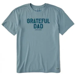 Men's Grateful Dad Tie DyeCrusher Tee