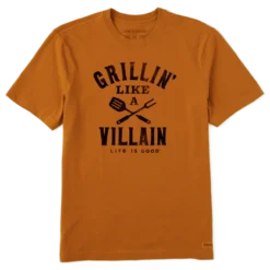 Men's Grillin' Like A Villain Crusher Tee