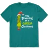 Men's Grinch Dreaming Of A Green ChristmasCrusher Tee
