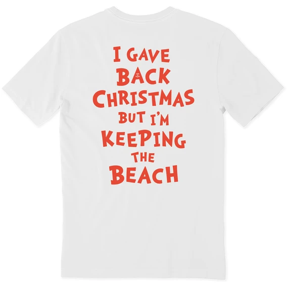 Men's Grinch Gave Back Christmas BeachCrusher Tee 4 Men's Grinch Gave Back Christmas BeachCrusher Tee - Image 4