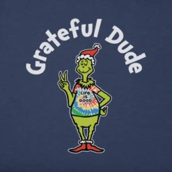 Men's Grinch Grateful Dude Crusher Tee 3 Men's Grinch Grateful Dude Crusher Tee -One Family Clothing Mens Grinch Grateful Dude Crusher Tee 83021 2 lg