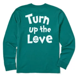 Men's Grinch Turn Up The Love Long Sleeve Crusher Tee -One Family Clothing Mens Grinch Turn Up The Love Long Sleeve Crusher Tee 83547 4 lg