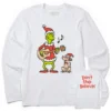 Men's Grinch And Max Dont Stop Believin Long Sleeve Crusher Tee