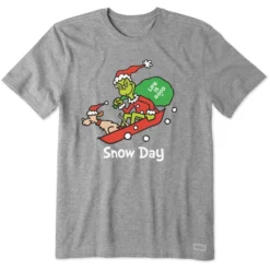 Men's Grinch And Max Snow DayCrusher Tee